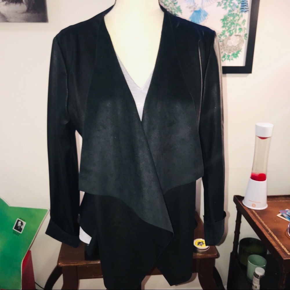 Zara Leather/Suede Jacket🖤 - Picture 1 of 8